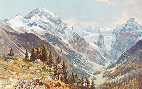 Ortler (Südtirol) von Edward Thomas Compton