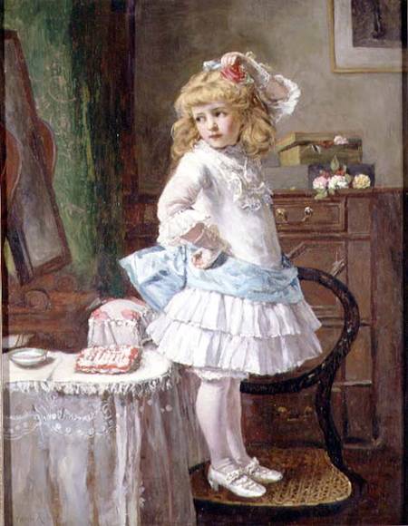 The New Party Frock von Edwin Thomas Roberts