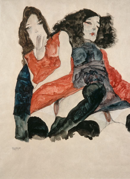 Zwei Frauen von Egon Schiele