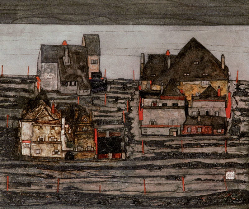 Vorstadt I., von Egon Schiele