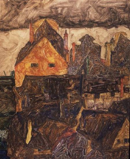 Krumau on the Molde von Egon Schiele
