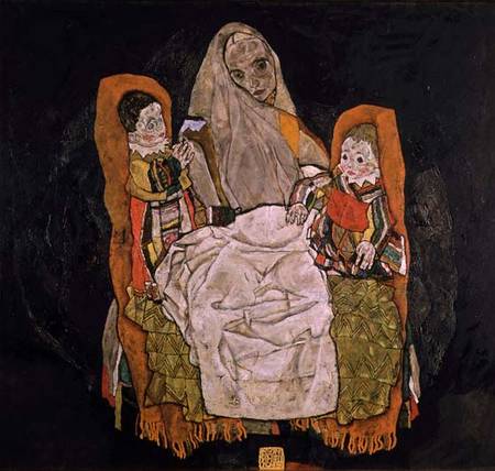 Mother with two children von Egon Schiele