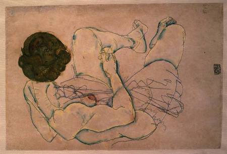 Woman with Spread Legs von Egon Schiele