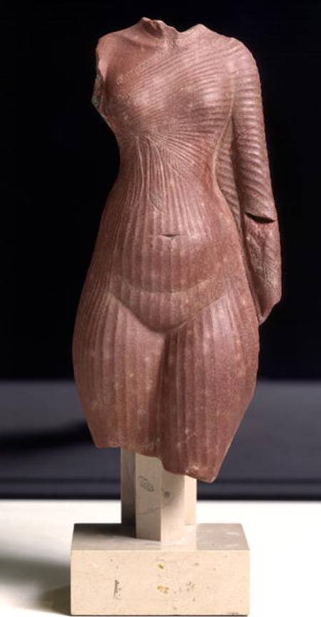 Female torso, probably Queen Nefertiti New Kingdom von Egyptian