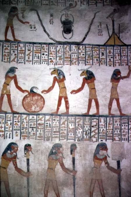 Mural from Chamber I in the Tomb of Ramesses VI von Egyptian