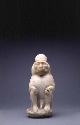 Marble figure of the Baboon of the God Toth Roman Peri