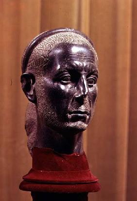 Head of a statue of a bearded priest with a starred diadem, thought to be a portrait bust of Julius