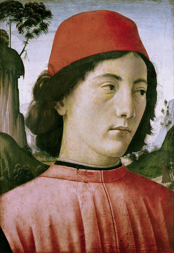 Portrait of a Young Man von  (eigentl. Domenico Tommaso Bigordi) Ghirlandaio Domenico