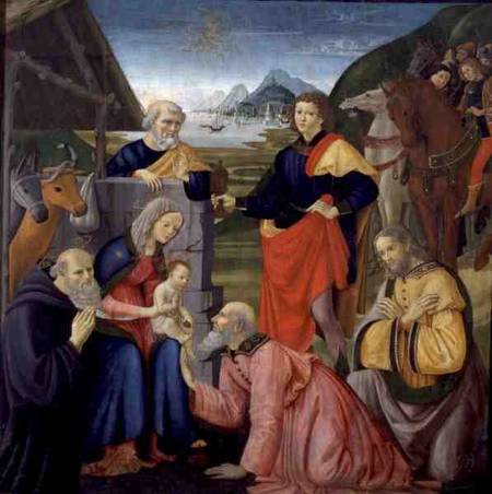 The Adoration of the Magi von  (eigentl. Domenico Tommaso Bigordi) Ghirlandaio Domenico