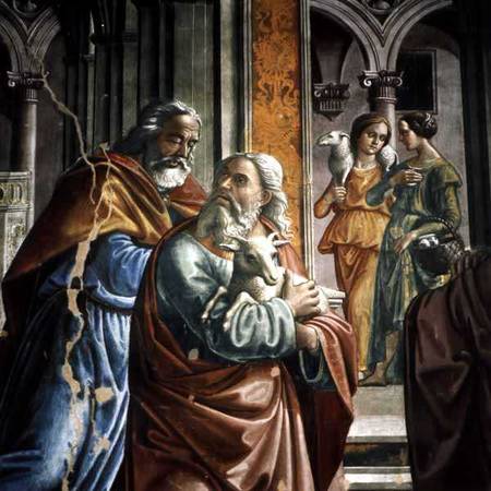 The Expulsion of Joachim from the Temple, detail von  (eigentl. Domenico Tommaso Bigordi) Ghirlandaio Domenico