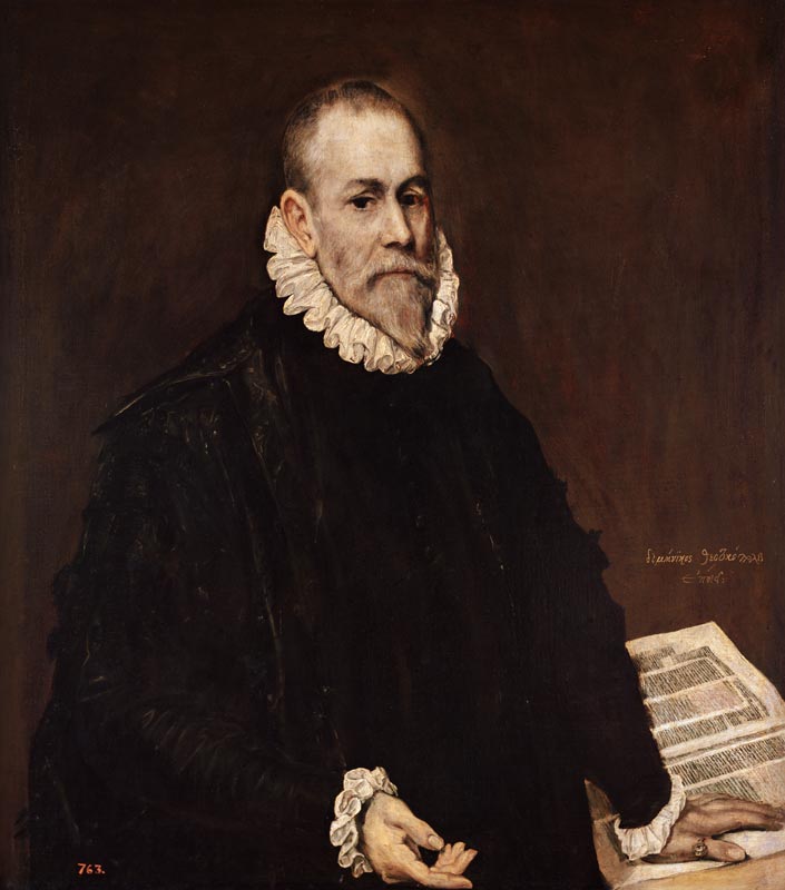 Bildnis des Arztes Rodrigo de la Fuente von (eigentl. Dominikos Theotokopulos) Greco, El