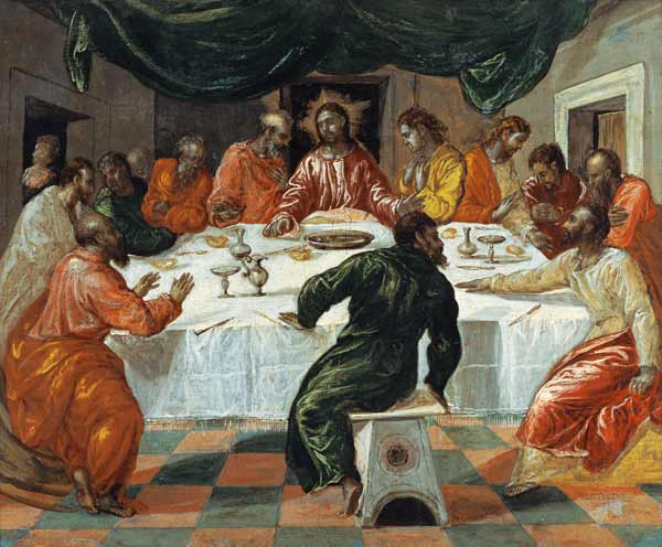 Das Letzte Abendmahl von (eigentl. Dominikos Theotokopulos) Greco, El