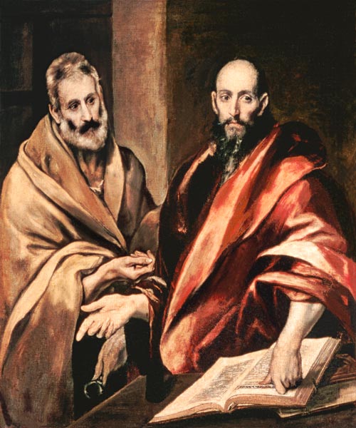 Die Apostel Petrus und Paulus von (eigentl. Dominikos Theotokopulos) Greco, El