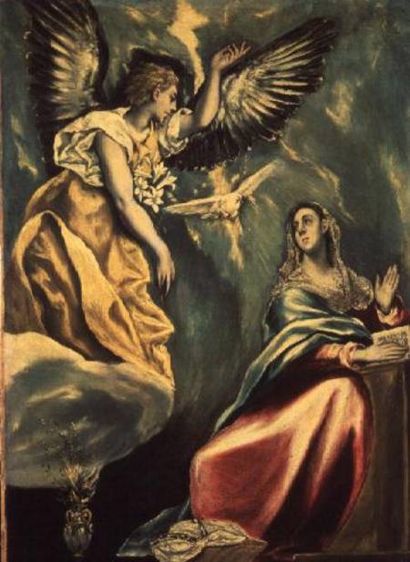 The Annunciation von (eigentl. Dominikos Theotokopulos) Greco, El