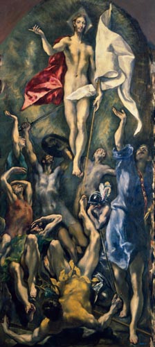 Die Auferstehung Christi. von (eigentl. Dominikos Theotokopulos) Greco, El
