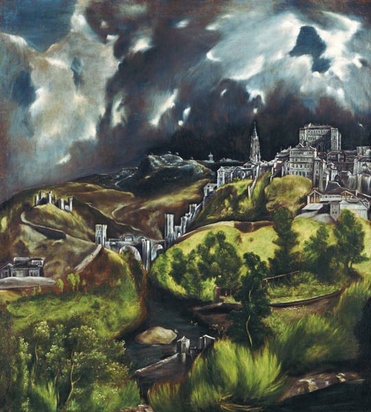 Blick auf Toledo von (eigentl. Dominikos Theotokopulos) Greco, El
