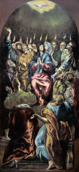 The Pentecost von (eigentl. Dominikos Theotokopulos) Greco, El