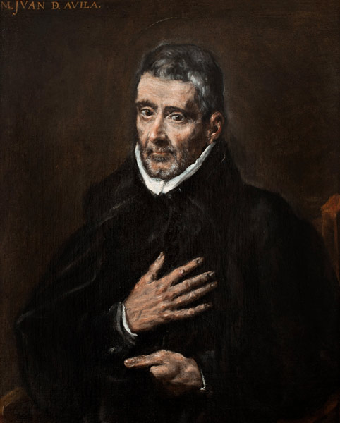 Porträt von Juan de Ávila von (eigentl. Dominikos Theotokopulos) Greco, El