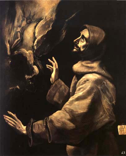 Stigmatisation des hl. Franziskus II von (eigentl. Dominikos Theotokopulos) Greco, El