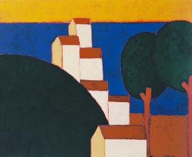 In the Provencal Alps, 1999 (acrylic on paper)  1999