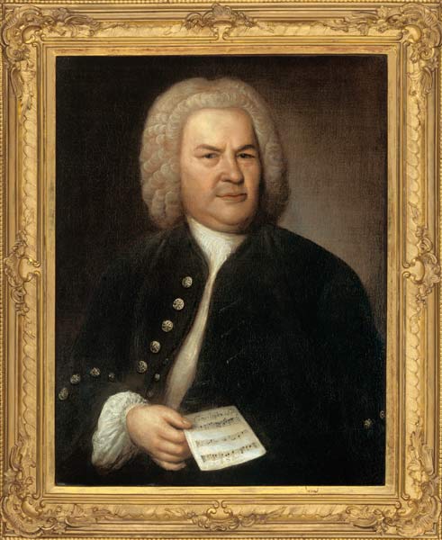 Porträt von Johann Sebastian Bach von Elias Gottlob Haussmann