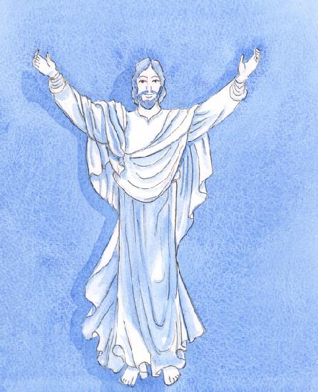 Christ reaches out to embrace us in just the manner shown out in many Christian images 2004