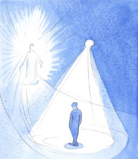 The Most Holy Spirit is like a lamp, shining above us, as we make our way towards Christ in Heaven 2001