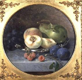 Still Life of Fruit on a Marble Ledge (pair of 63908)