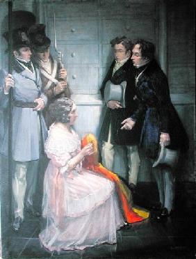 Mrs. Abst Creating the First Belgian Flag c.1830