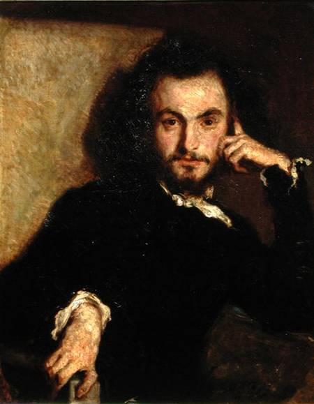 Portrait of Charles Baudelaire (1821-67) von Emile Deroy