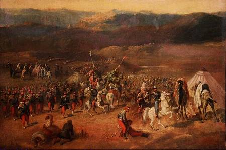 The Capture of the Retinue of Abd-el-Kader (1808-83) or, The Battle of Isly in 1844 von Emile Jean Horace Vernet
