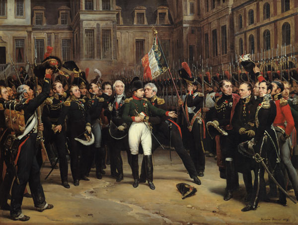 Les Adieux de Fontainebleau, 20th April 1814 von Emile Jean Horace Vernet