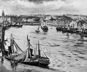 Hafen von Dieppe, Frankreich, Gemälde von Othon Friesz, 1930 1930