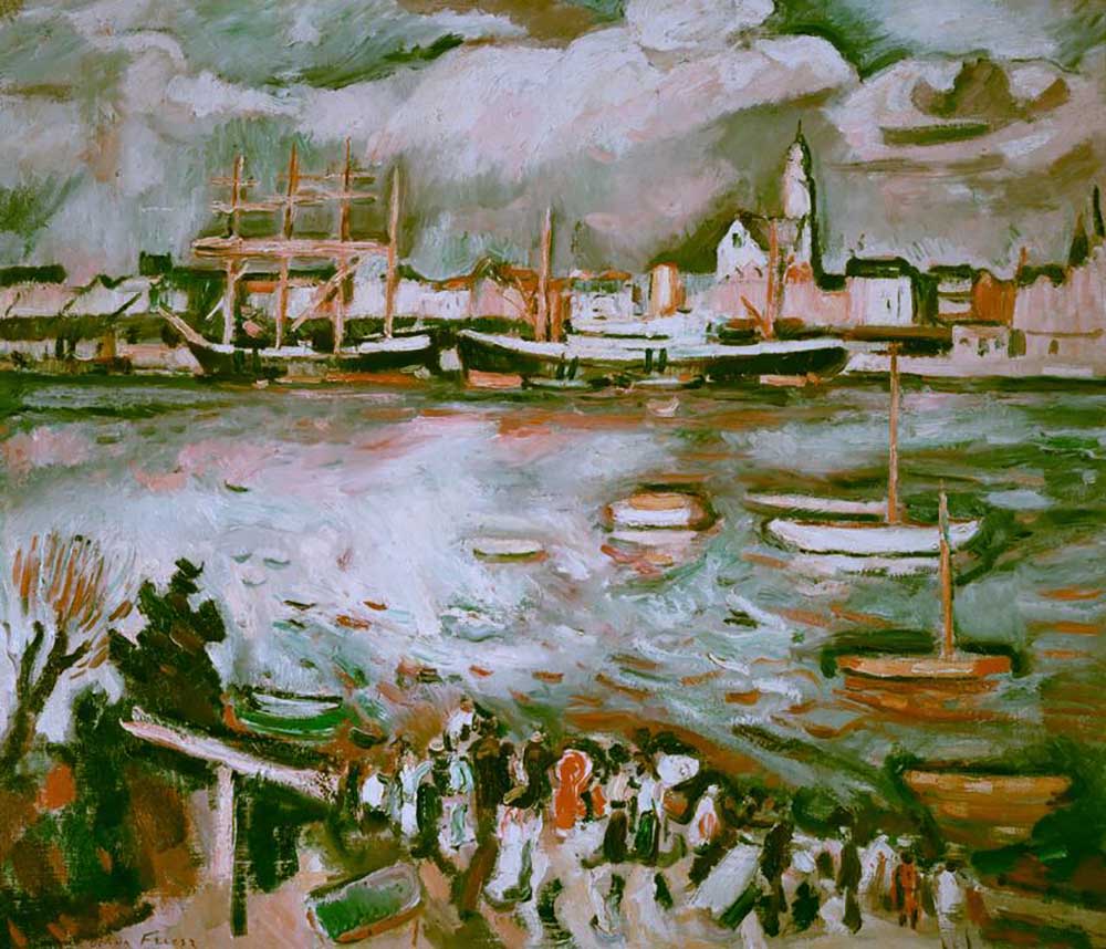 Port d’Anvers von Achille Emile Othon Friesz
