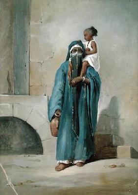 Veiled Egyptian Woman mid-19th c