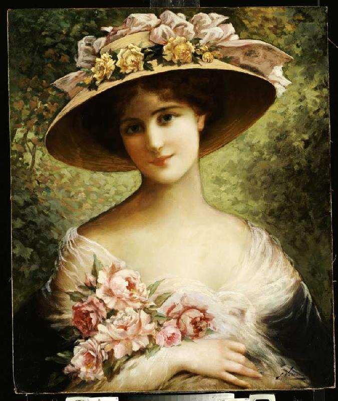 The Fancy Bonnet. von Emile Vernon