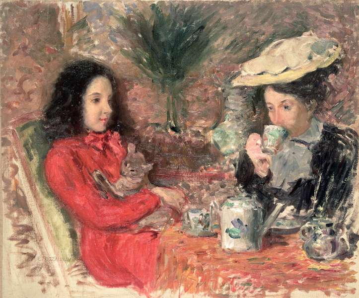 Tea Time, c.1900  von Emile Alfred Dezaunay