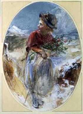 Gathering Winter Flowers 1898 colou