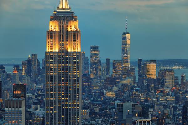 New York at dusk von Emmanuel Charlat