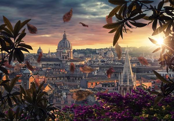 Sunset In Rome von Emmanuel Charlat