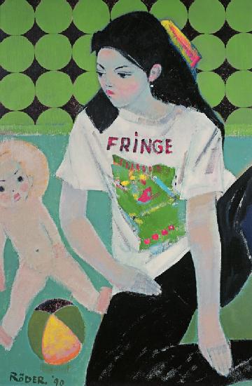 Fringe, 1990 (oil on board) 
