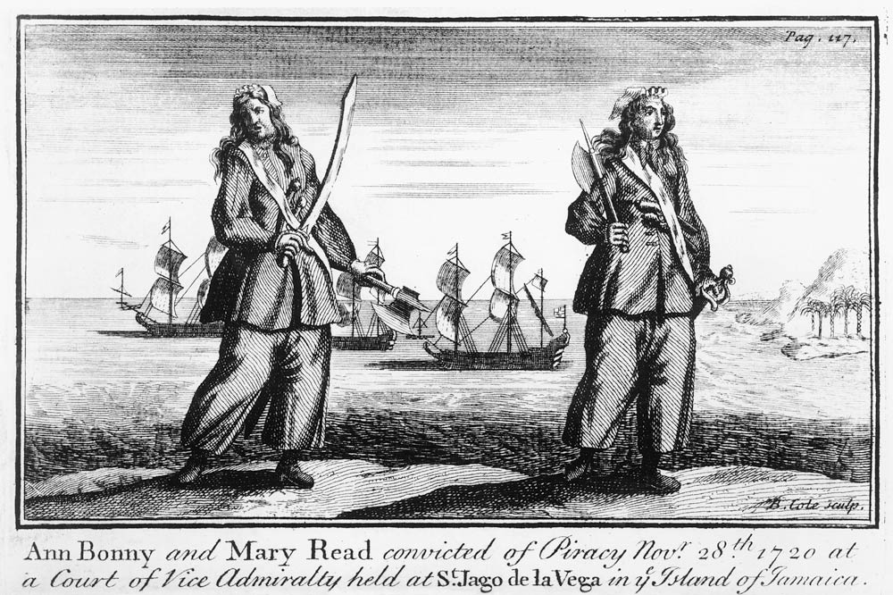 Ann Bonny and Mary Read convicted of piracy November 28th 1720 at a court of Vice Admiralty held at  von English School