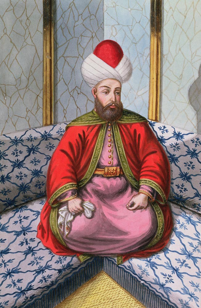 Orkhan (1288-1359), Sultan 1326-59, from 'A Series of Portraits of the Emperors of Turkey' von English School
