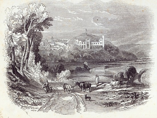 Arundel Castle and Town, from ''The Illustrated London News'', 20th September 1845 von English School