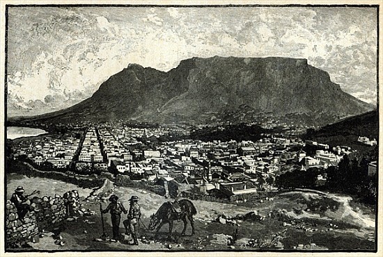 Cape Town, from ''The Life and Times of Queen Victoria'' Robert Wilson von English School