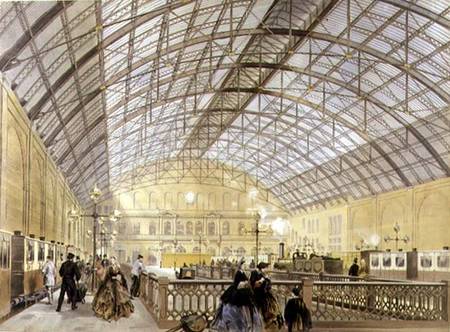 Charing Cross Station, engraved by the Kell Brother von English School