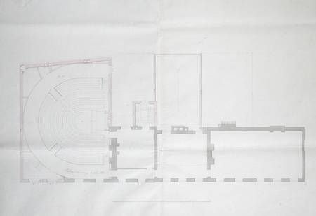 Contract drawing for the first floor of the Royal Institution von English School