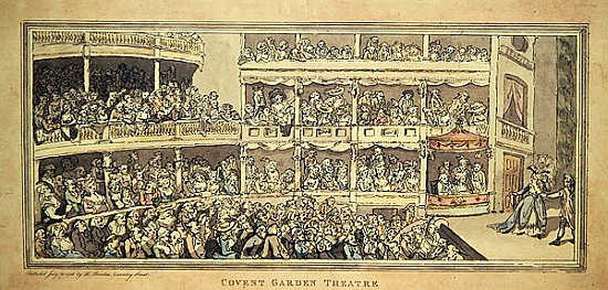 Covent Garden Theatre, 1786 (pen and ink with wash on paper) von English School