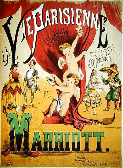 Cover of the score sheet for ''La Vie Parisienne Quadrille'' Charles Marriott; engraved by T.W. Lee von English School