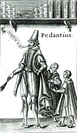 Frontispiece of ''Pedantius'', comedy Edward Forsett produced in Cambridge in 1581 von English School